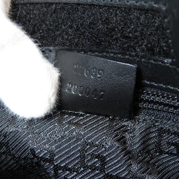 Gucci Logo Shoulder Bag Canvas Leather - Picture 7 of 10